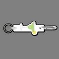 4mm Clip & Key Ring W/ Colorized Margarita Drink Key Tag